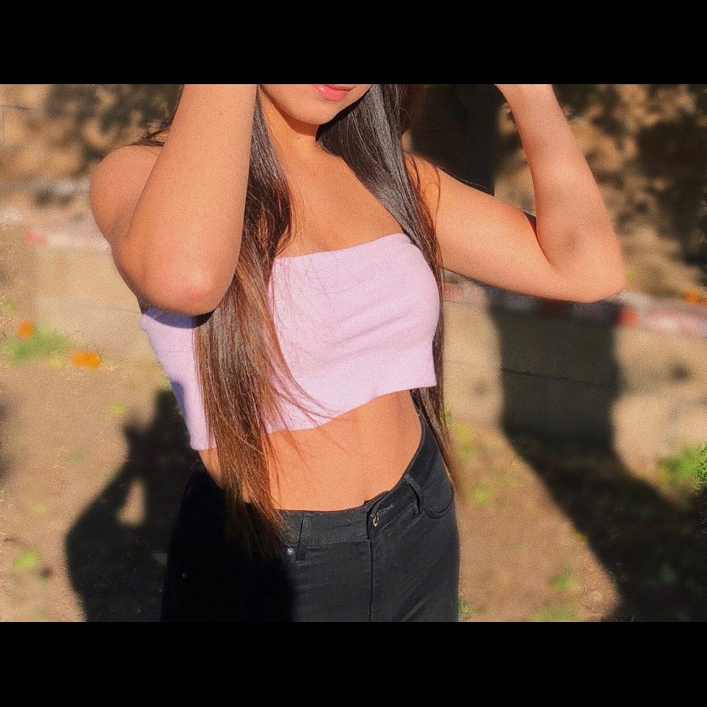 Light pink tube top